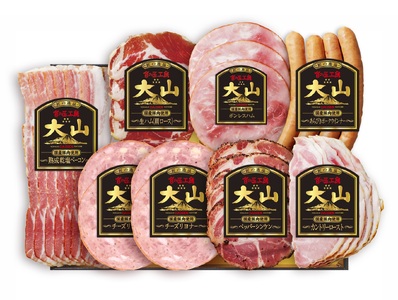 〈大山ハム〉ハム・ソーセージ7種8品詰め合わせ（CN-21）