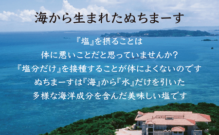沖縄の海塩「ぬちまーす」ベーシックセット（寄附確定から7日程度で発送予定）